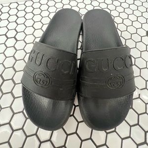 Gucci rubber slides size 37 authentic